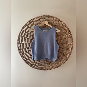 Dry Goods Dusty Blue Sleeveless Knit Top